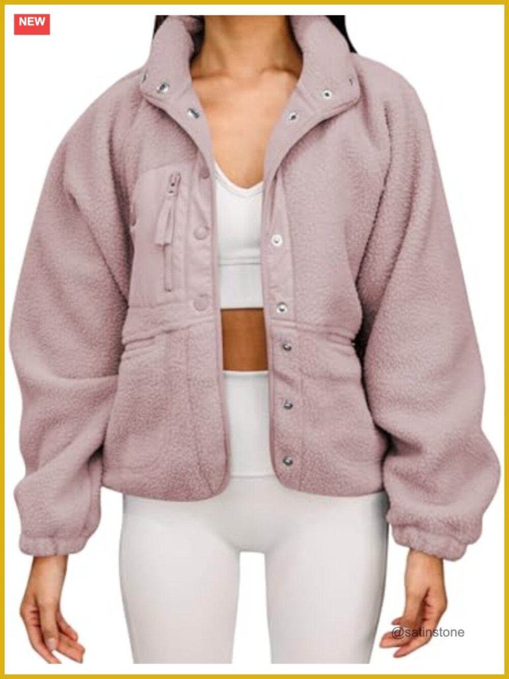 Faux Fur Fleece Teddy Jacket Oversized Boyfriend Fit Winter Coat